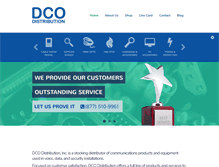 Tablet Screenshot of dcodistribution.com